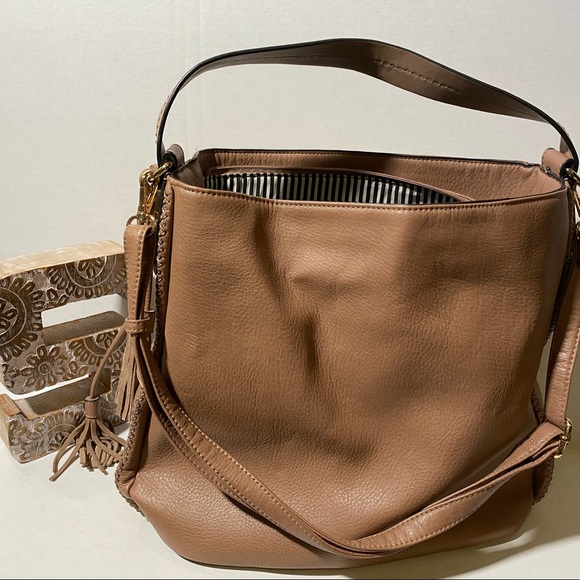 Light Brown faux Leather Bag - Picture 3 of 8
